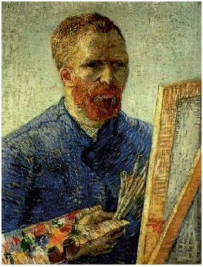 Autorretrato, de Vincent Van Gogh (1888)