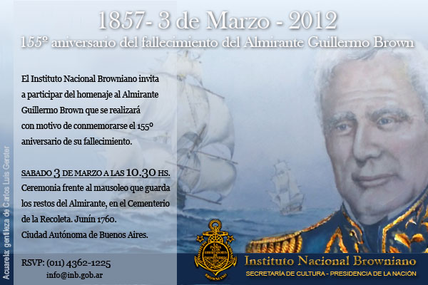 Homenaje al Almirante Guillermo Brown Berisso