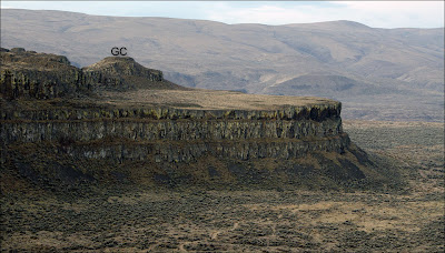 Columbia River basalt flows.