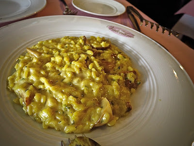 Ristorante Da Valentino, saffron risotto porcini