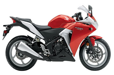 2011 Honda CBR250R Red Silver