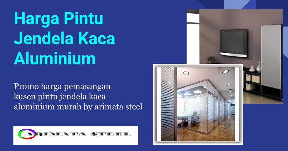 Harga Kusen Aluminium  Pintu Jendela  Kaca Aluminium 