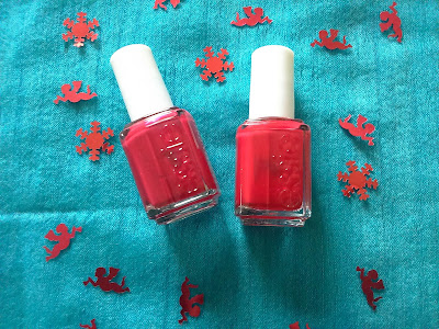 Essie Jump in my jumpsuit (left) and Shall we Challet? (right)