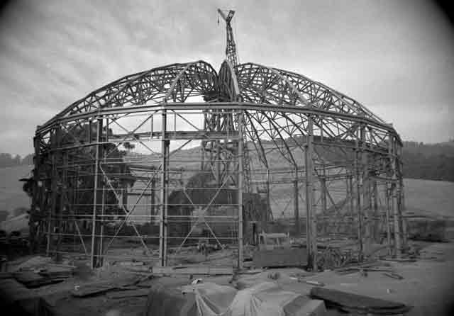 Berkeley lab cyclotron under construction, 23 October 1941 worldwartwo.filminspector.com