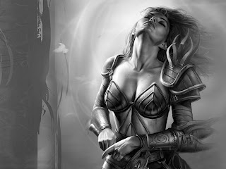 Warrior Girl Desktop Wallpaper