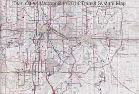 Twin Cities Metropolitan Area Transit System Map 2014