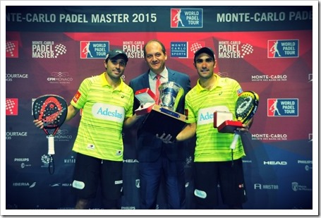 Bela y Lima se hacen con el Monte-Carlo Padel Master World Padel Tour 2015.