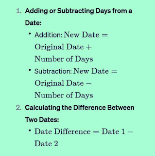 Date Calculator Formula
