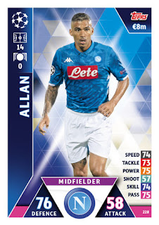 Match Attax UEFA Champions League 2018 2019 Collection SSC Napoli Set