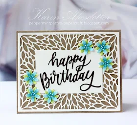 Sunny Studio Stamps: Blooming Frame Dies Birthday Card by Karin Åkesdotter