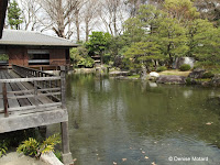 Tea House and pond - Shosei-en Garden, Kyoto, Japan
