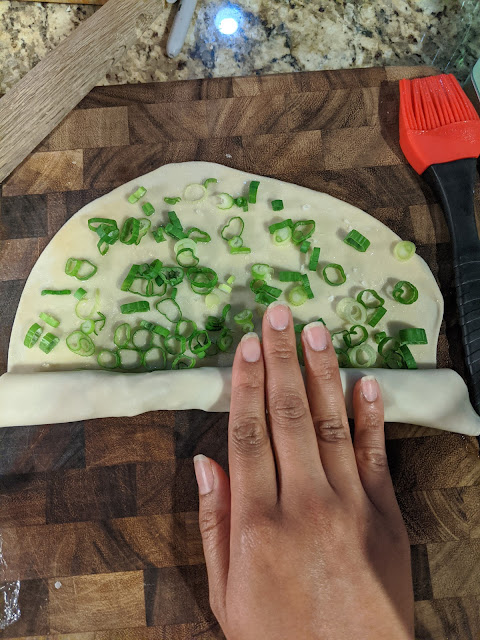 Technique, Green Onion Pancakes, Rolled Up