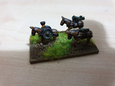 Pendraken Miniatures  NW11 Pack mule team with mountain gun picture 1