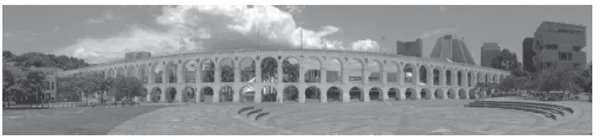 Panorama do Aqueduto da Carioca a partir do Largo da Lapa (século XXI)