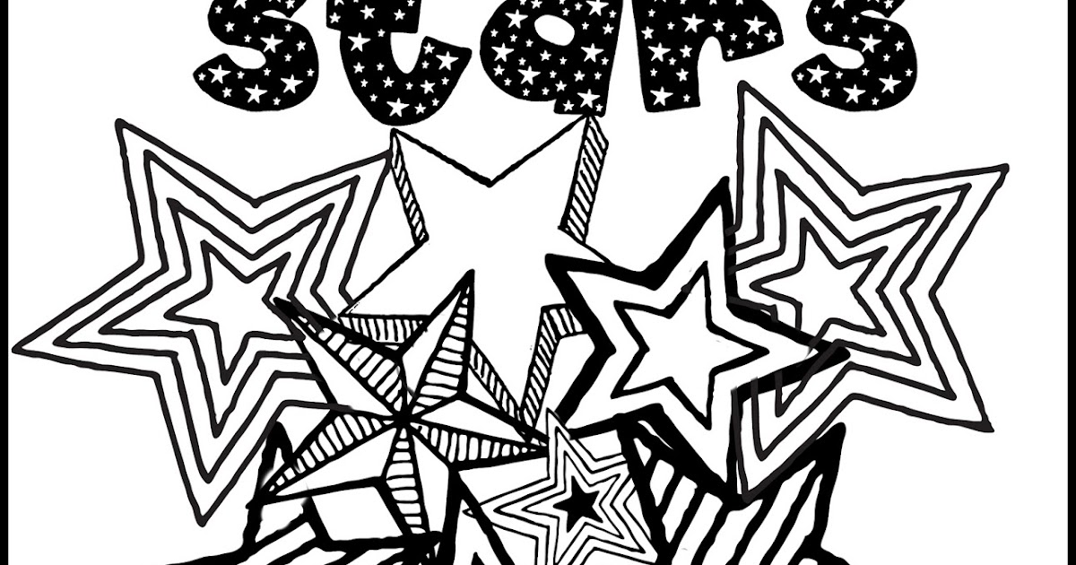 Mimi Lee Printables: Stars grown up coloring page