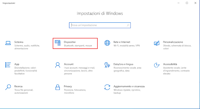 Impostazioni di Windows