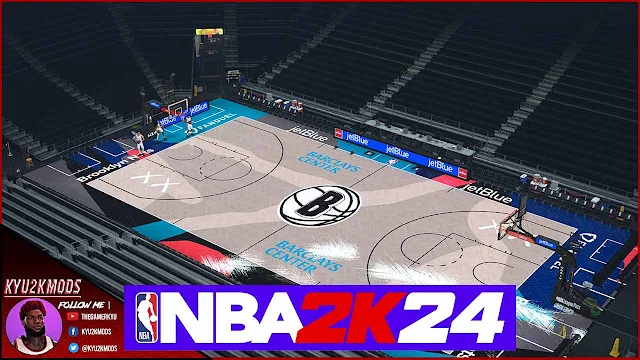 NBA 2K24 Brooklyn Nets City Edition Court