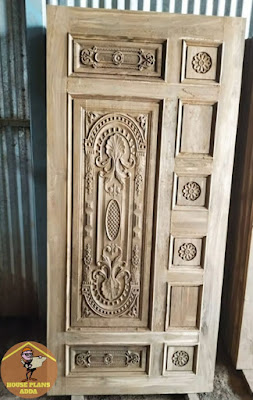 Stylish wooden door design
