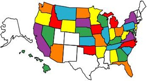 VisitedStatesMap