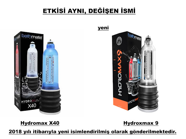 Bathmate Hydromax X40 Şeffaf renkli model artık Bathmate Hydromax 9 Şeffaf oldu