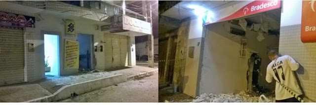 Quadrilha explode 2 bancos em Estrela de Alagoas Nesta Madrugada