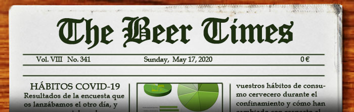 Dominical suplemento de noticias sobre cerveza. Aquí puedes leer el periódico The Beer Times.