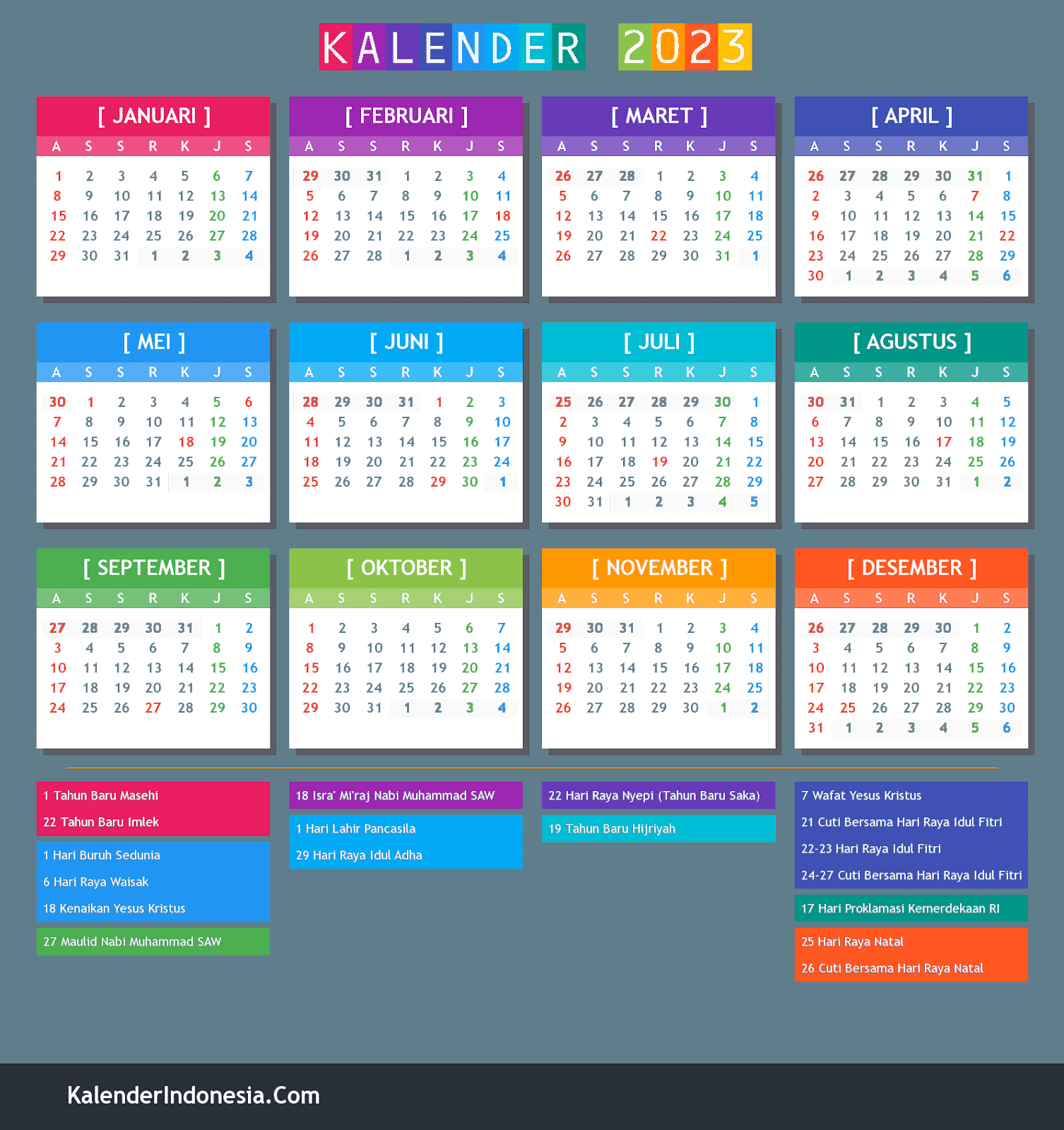 Kalender Indonesia 2023 - Kalender Indonesia