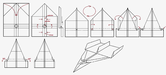 Avión de papel Wing 43