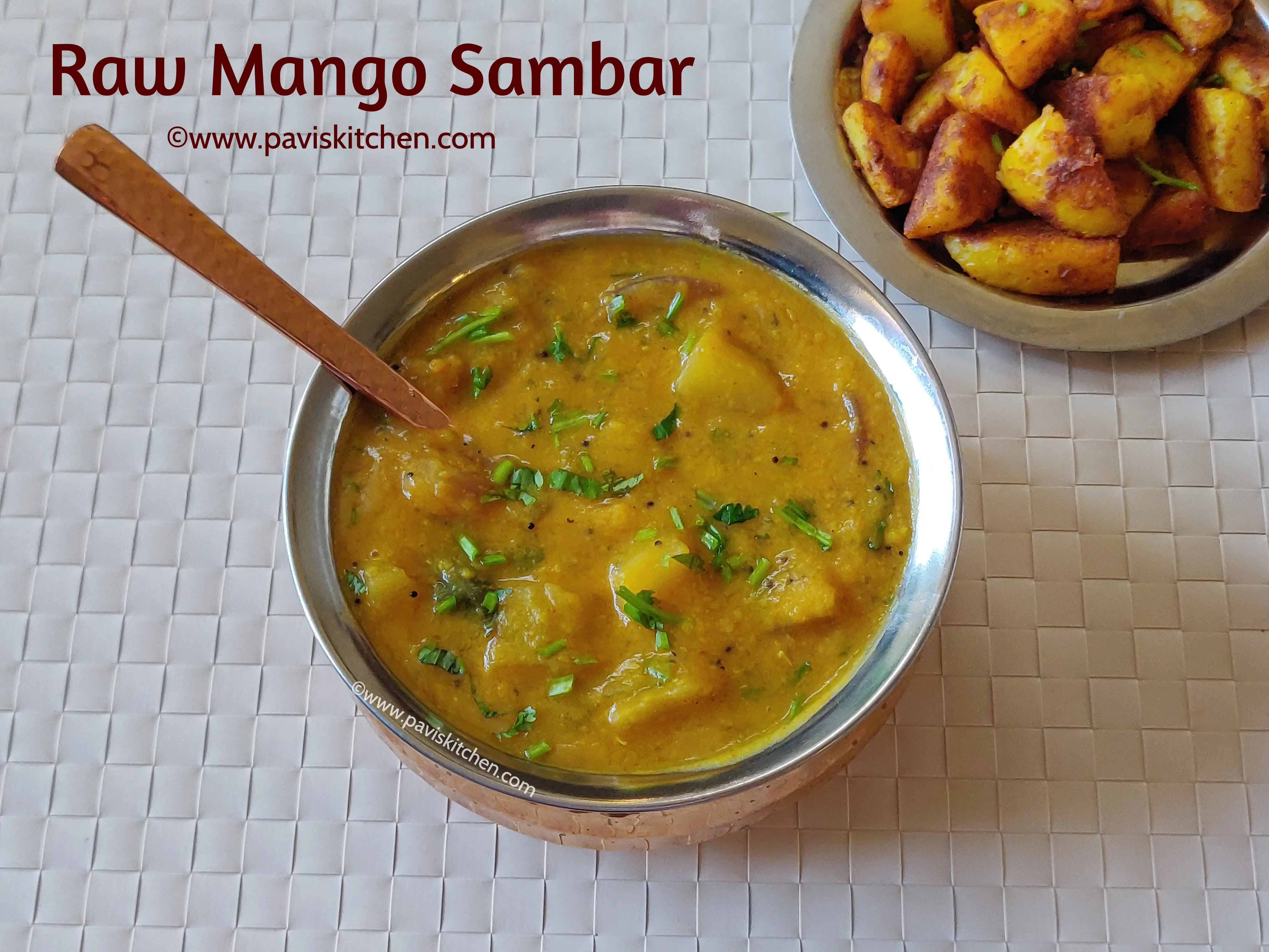 Mango sambar recipe | Raw mango sambar | South Indian mangai sambar