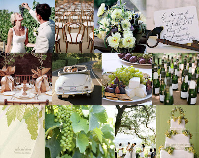Vineyard Wedding Party Theme