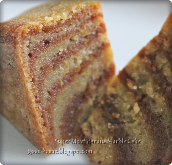 HaSue: I Love My Life: Super Moist Banana Marble Cake