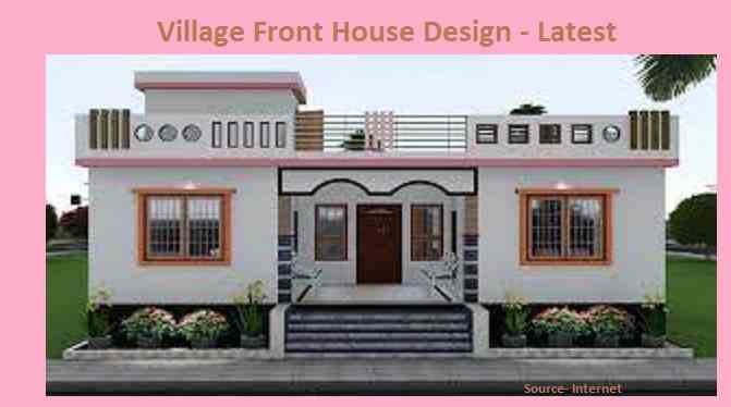 Architectural Fusion in Village House Front Design