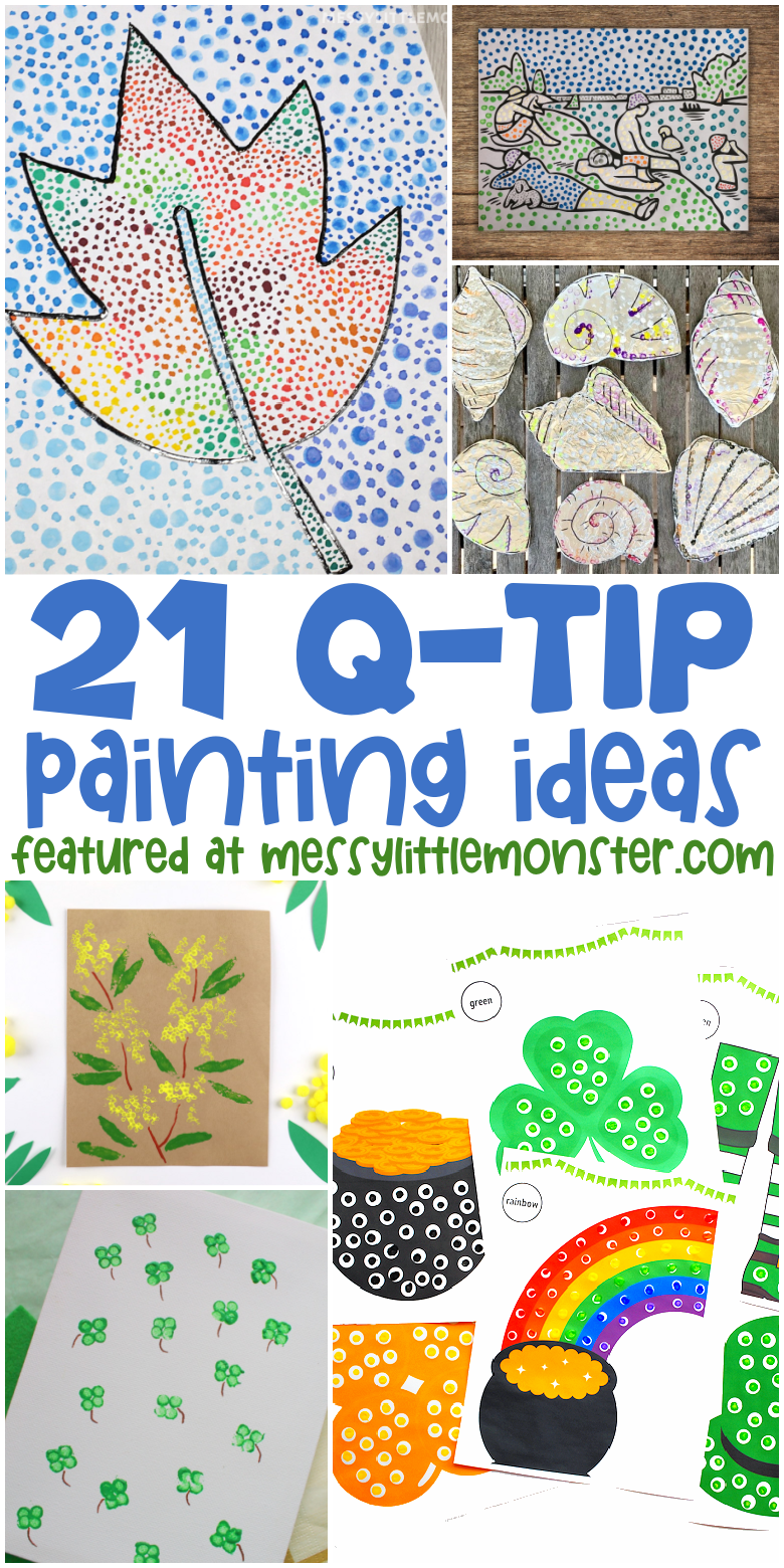 Q tip painting ideas for kids