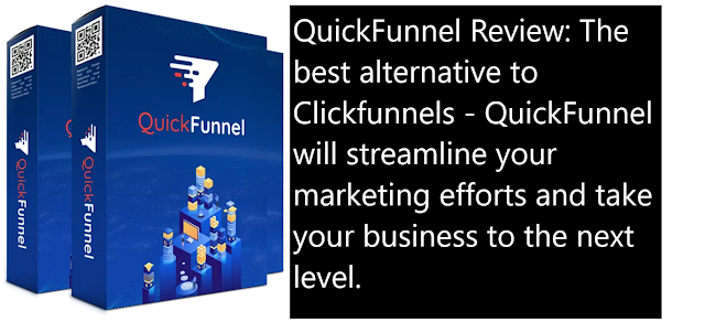 QuickFunnel Review: The best alternative to Clickfunnels - QuickFunnel will streamline your marketing efforts and take your business to the next level.