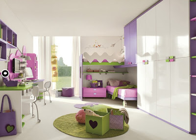 DORMITORIO INFANTIL MULTICOLOR PARA DOS