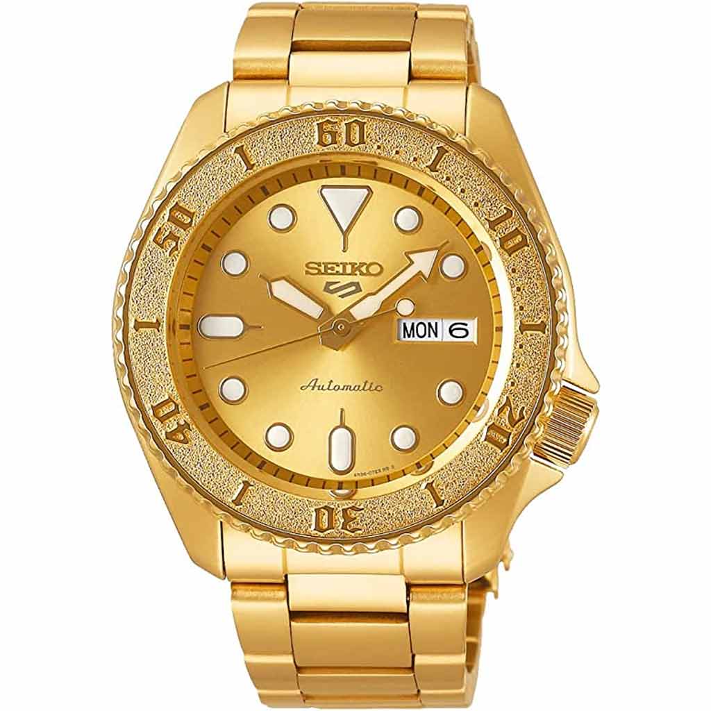 Seiko SRPE74 Seiko 5 Sports Men's Watch Gold...