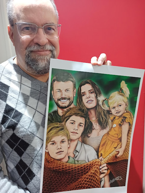 Família Lima Hilbert pelas mãos do Desenhista Marcelo Lopes de Lopes