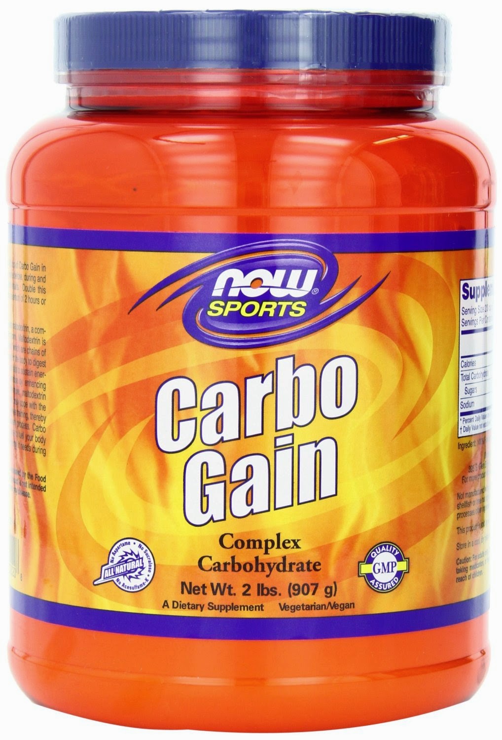 Carbohydrate Now Foods, Carbo Gain 100