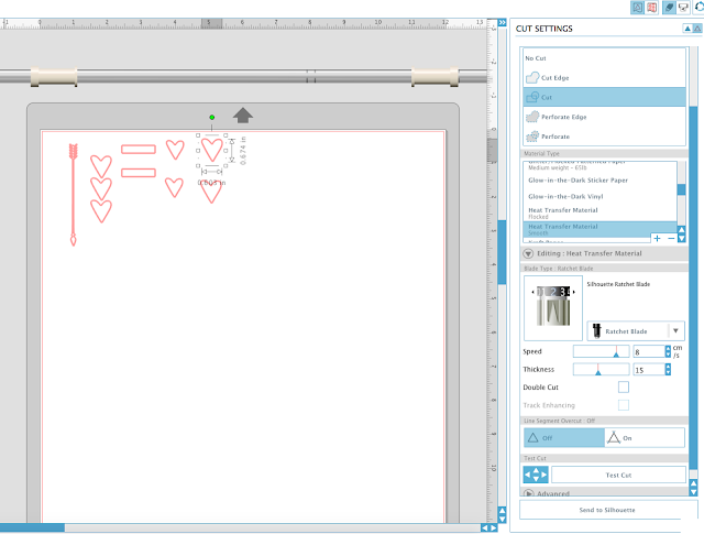 easyweed adhesive silhouette cameo cut settings 