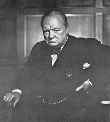 Portrait of Winston Churchill  by Yousuf Karsh