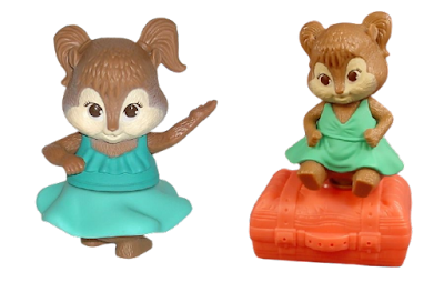 McDonalds Alvin 3 Chipwrecked Happy Meal Toys 2011 Eleanor Figure (Australia Release) vs Eleanor (USA release)