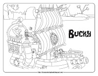 jake and the never land pirates pirate ship coloring pages bucky