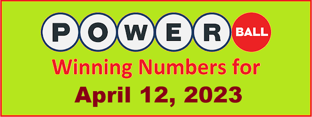 PowerBall Winning Numbers for Wednesday, April 12, 2023