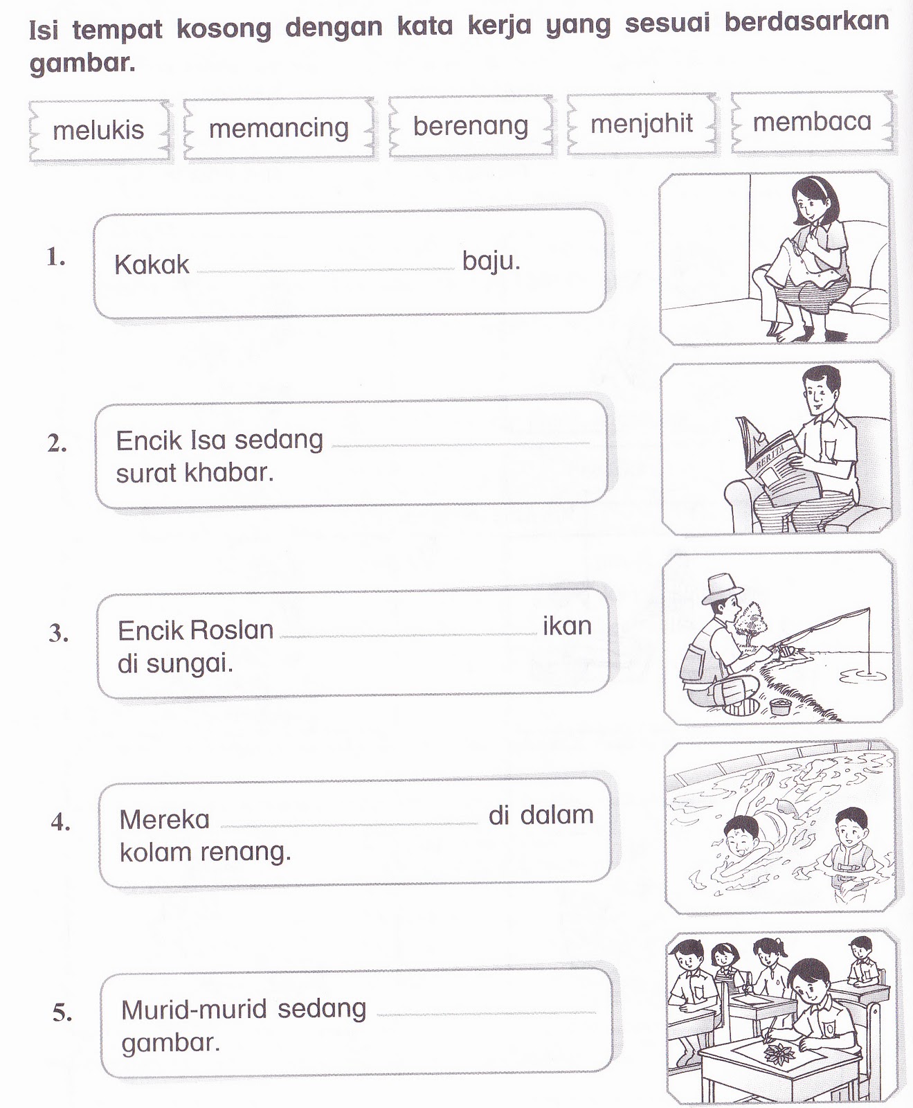 Gambar Kata Kerja Tahun 2  Cikimm.com