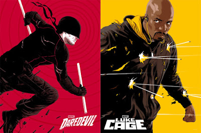 Marvel’s Daredevil & Luke Cage Screen Prints by Matthew Woodson x Mondo