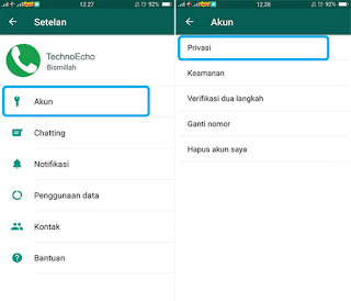 setting status online pada whatsapp