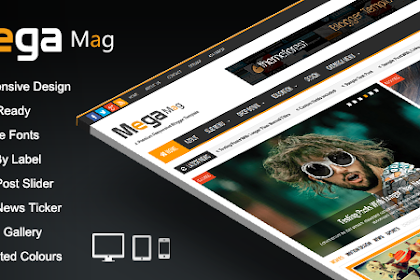Mega Mag Responsive Magazine Blogger Template Free Download V1.30 - Themeforest