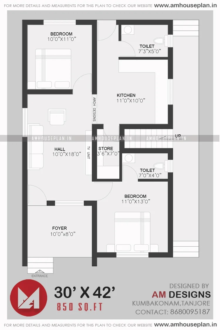 30 x 42 site simple budget house plan 2021