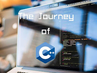 logo of c++ displayed over a computer screen