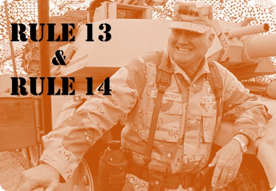 LI - Retired Gen. H. Norman Schwarzkopf - Rule 13 and Rule 14